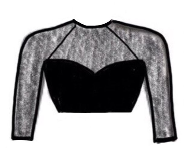 Dance Basics Sweetheart 3/4 Sleeve Crop Top Dance Basics Sweetheart 3/4 Sleeve Crop Top