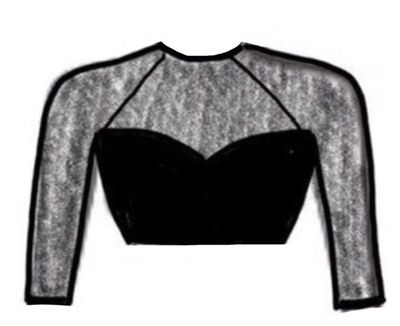 Dance Basics Sweetheart 3/4 Sleeve Crop Top Dance Basics Sweetheart 3/4 Sleeve Crop Top