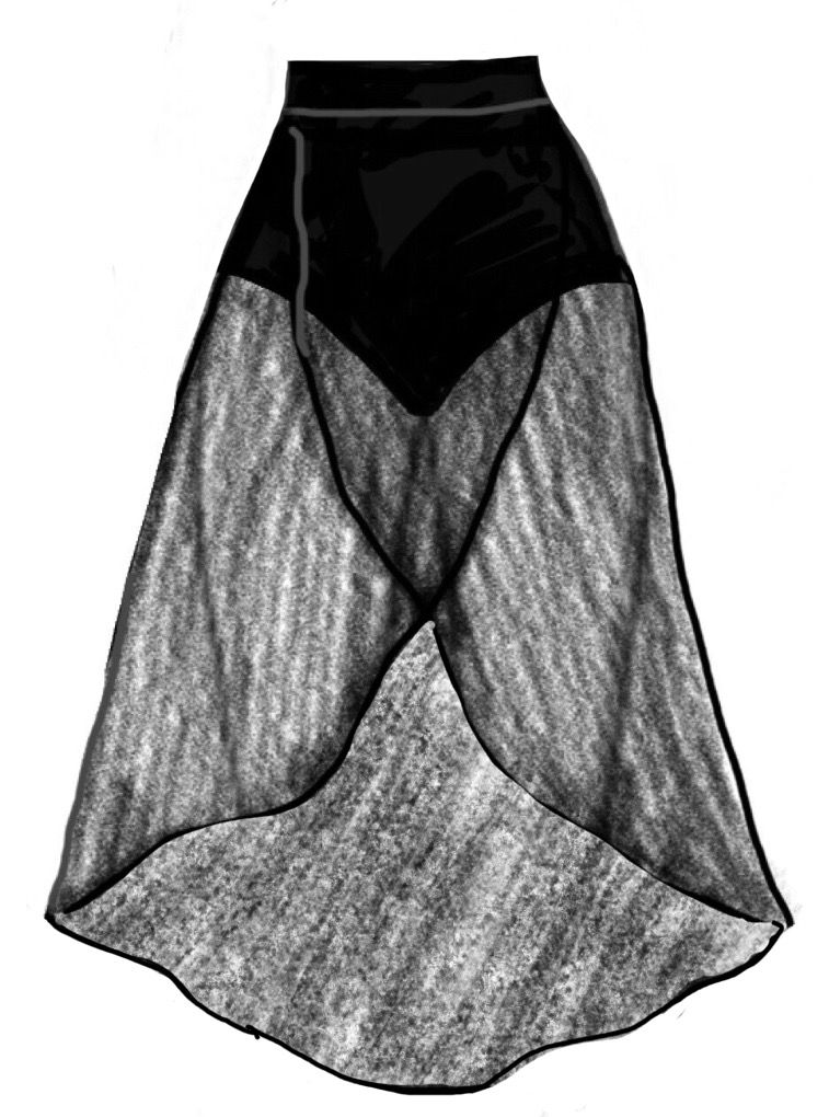 Dance Basics Faux Wrap Skirt With Attached Brief Dance Basics Faux Wrap Skirt With Attached Brief
