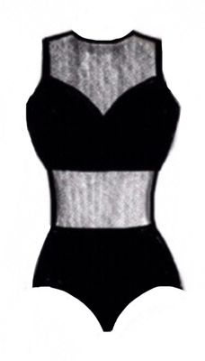 Dance Basics  Sleeveless Sheer Midriff Leotard Dance Basics  Sleeveless Sheer Midriff Leotard