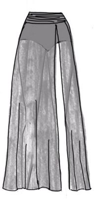 Dance Basics Maxi Skirt With Attached Brief & Ruching Dance Basics Maxi Skirt With Attached Brief & Ruching