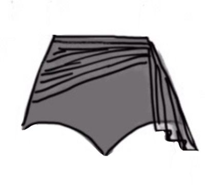 Dance Basics High Waisted Brief With Ruching Dance Basics High Waisted Brief With Ruching