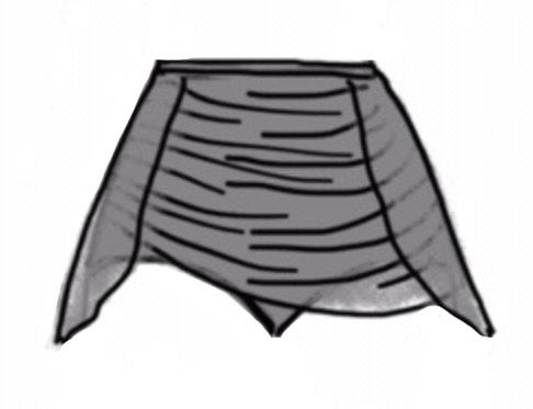 Dance Basics Brief With Back Skirt & Ruching Dance Basics Brief With Back Skirt & Ruching