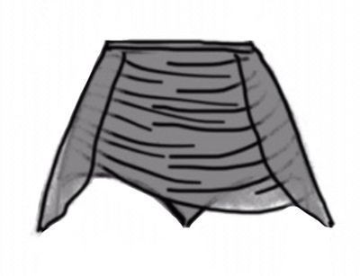 Dance Basics Brief With Back Skirt & Ruching Dance Basics Brief With Back Skirt & Ruching