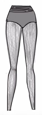 Dance Basics Brief With Leggings & Ruching Dance Basics Brief With Leggings & Ruching