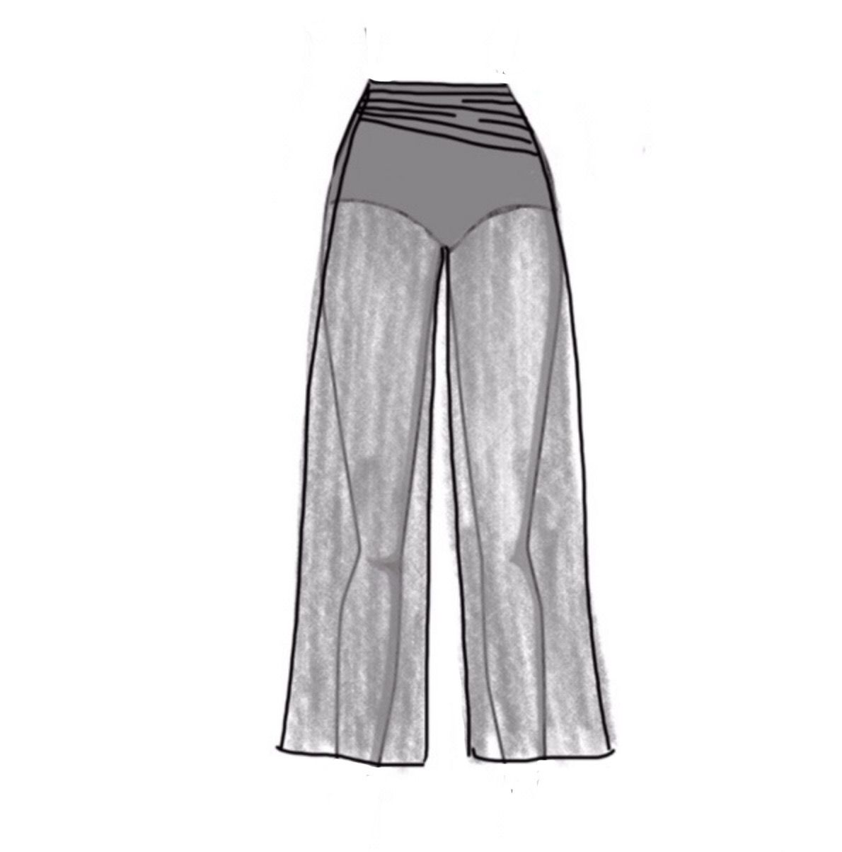 Dance Basics Cropped Pant With Attached Brief & Ruching Dance Basics Cropped Pant With Attached Brief & Ruching