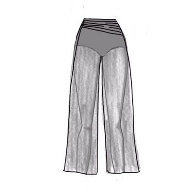 Dance Basics Cropped Pant With Attached Brief & Ruching Dance Basics Cropped Pant With Attached Brief & Ruching