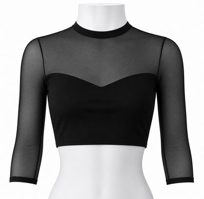 Sweetheart 3/4 Sleeve Crop Top