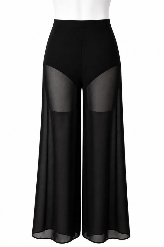 Wide Leg Pant With Attached Brief
