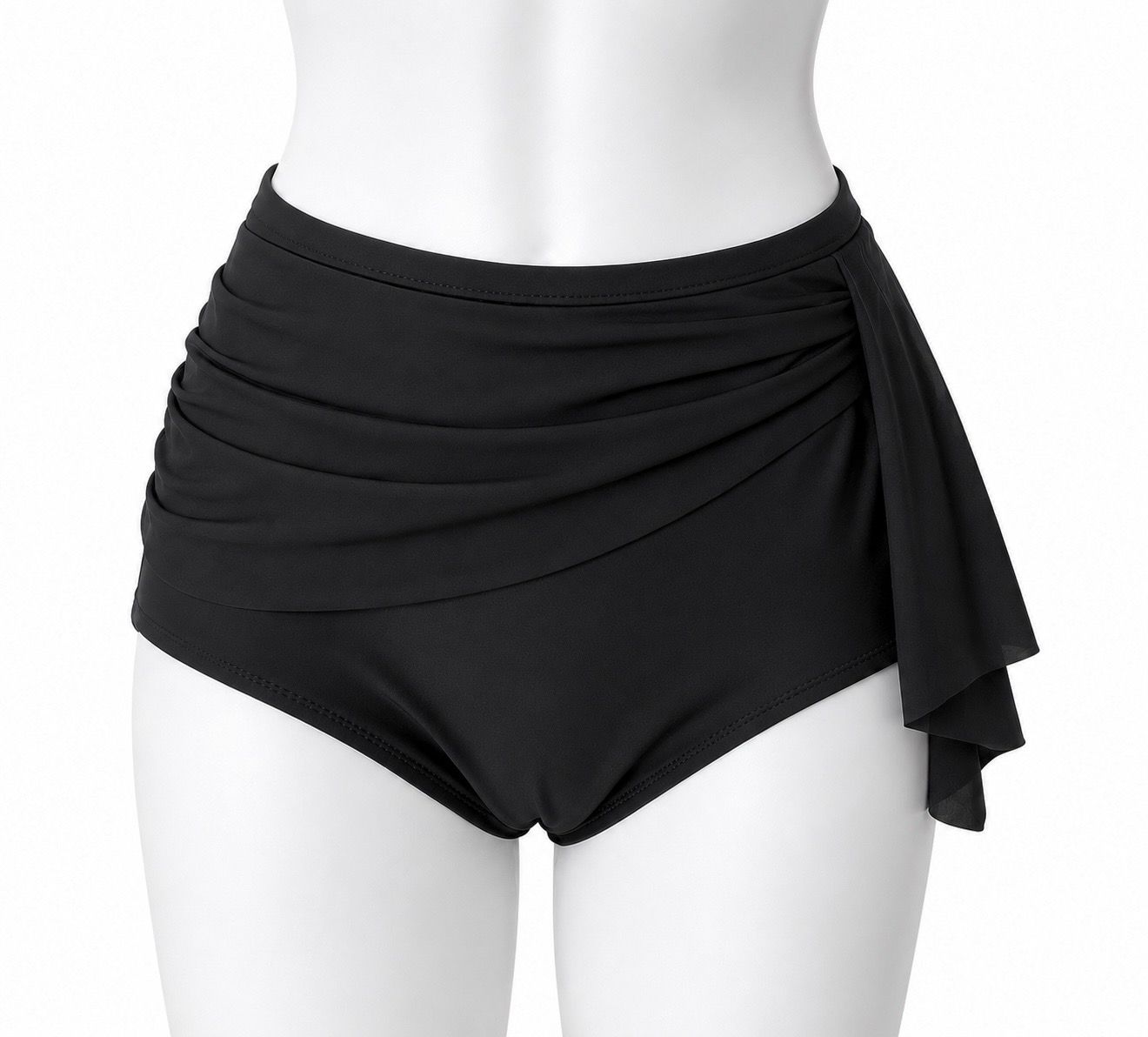 High Waisted Brief With Ruching