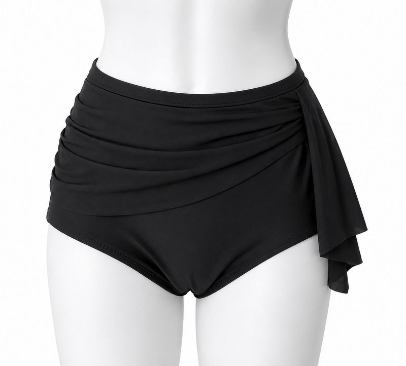 High Waisted Brief With Ruching