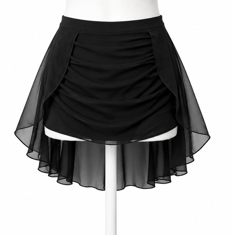 Brief With Back Skirt &amp; Ruching