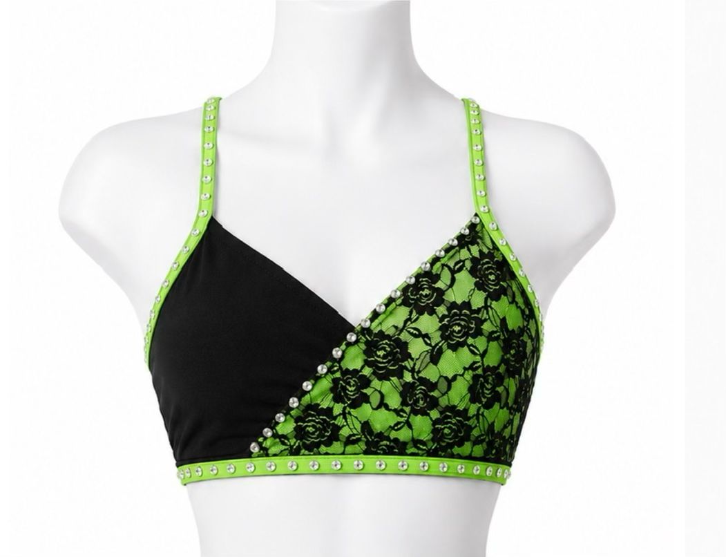 Lace Overlay Bra Top