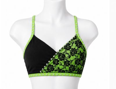 Lace Overlay Bra Top