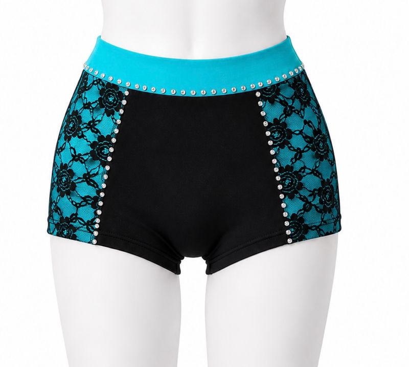 Shorts With Side Lace Panels
