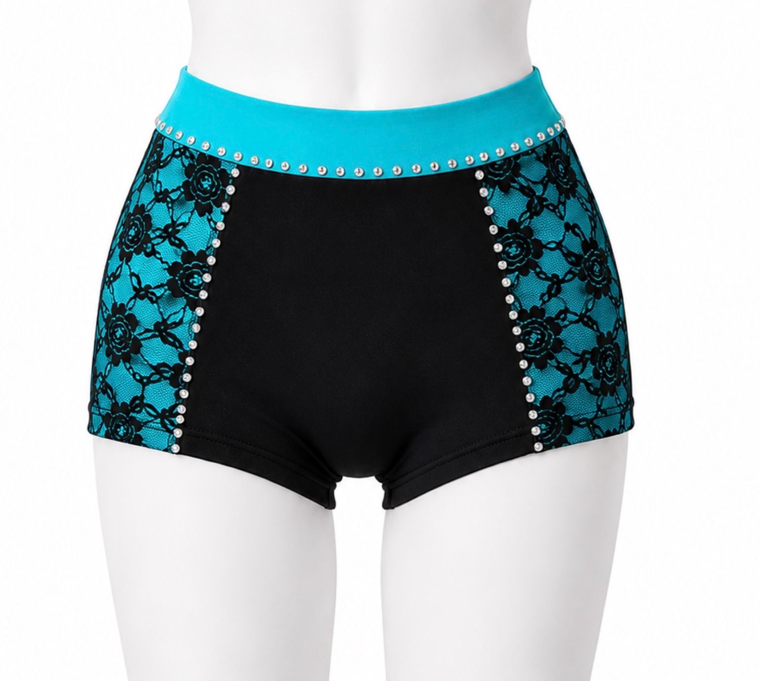 Shorts With Side Lace Panels