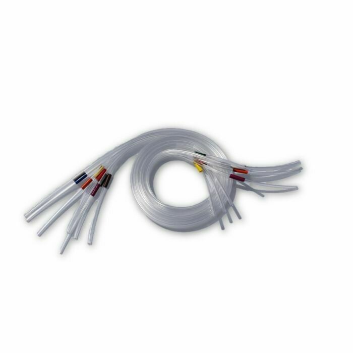 Anajet MP10, MP5 Ink Lines white and CMYK. This is a complete set of 8 lines