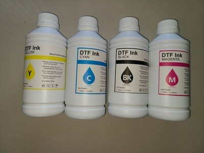 4 Color 1000ml ink liters CMYK no white, DTF PRO Direct to Film Textile