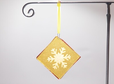 Snowflake Ornament- Yellow