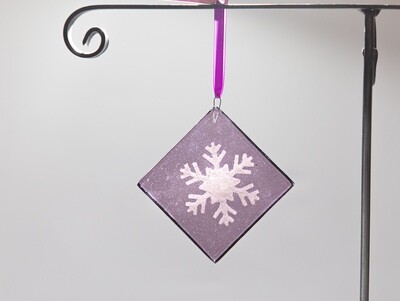 Snowflake Ornament- Purple
