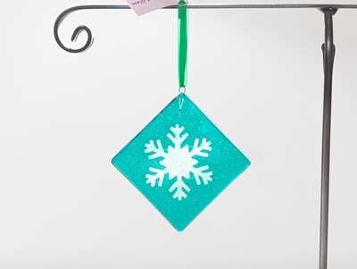 Snowflake Ornament- Teal Green