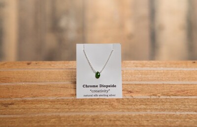 Chrome Diopside Sterling Silver