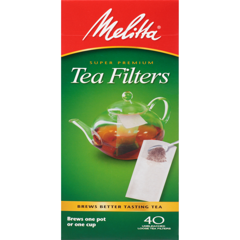 Filtros de té Melitta de 40 unidades / 6 cajas
