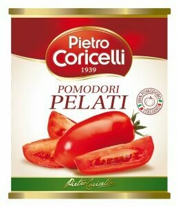 Tomates Enteros Pelados 2500 grms Pietro Coricelli / Caja 6 unidades
