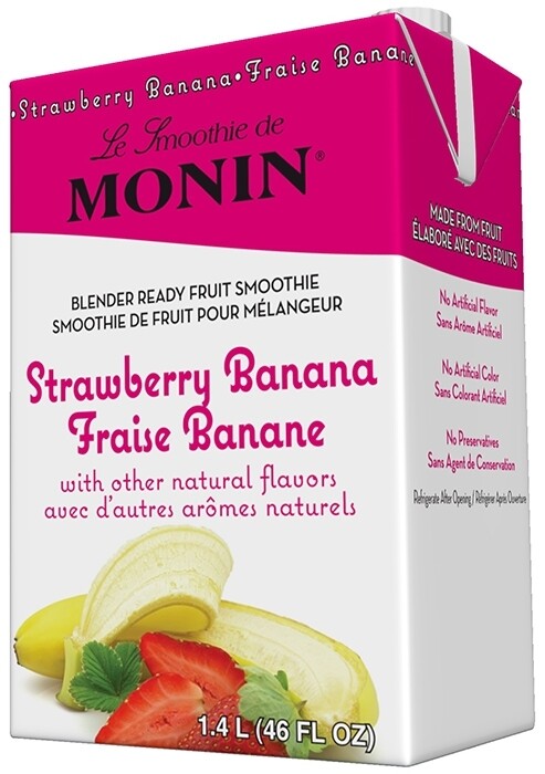 Smoothie Monin  de Fresa y Banano 1.4 lts
