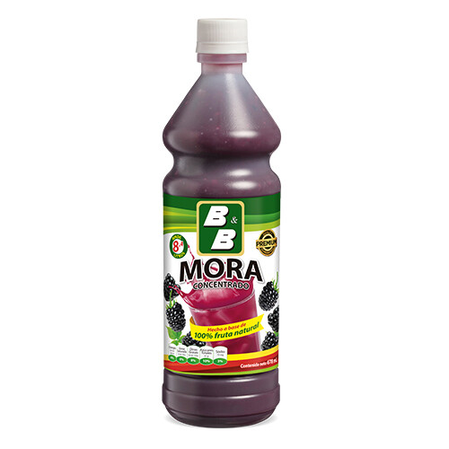 Concentrado Natural de Mora  678 ml / Caja 12 unidades
