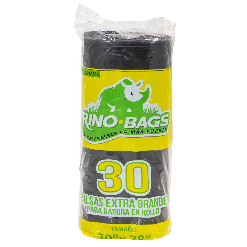 Bolsa de basura biodegradable grande 30" x 38" / 30 x 24 rollos