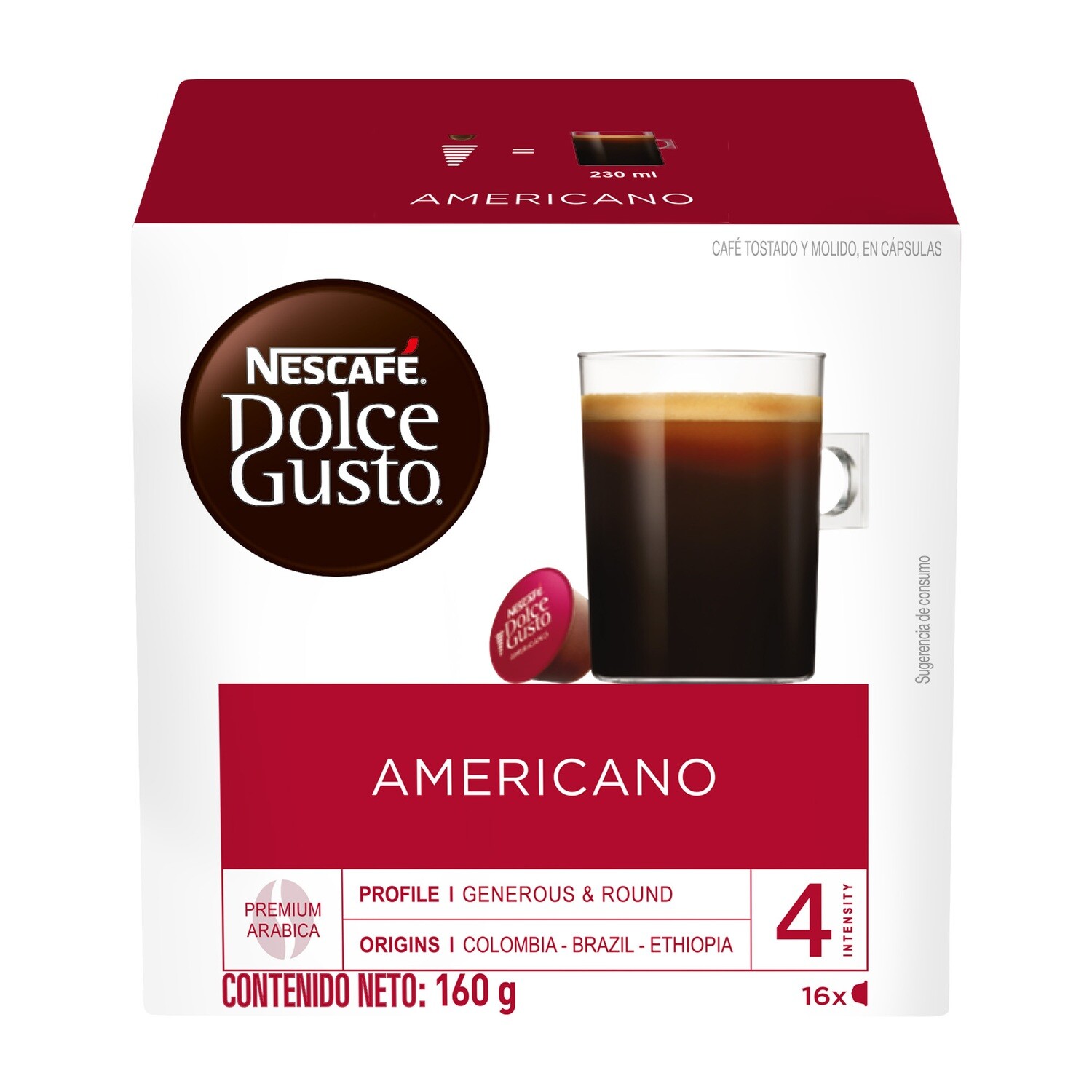 Dolce Gusto Café Americano / 3 unidades