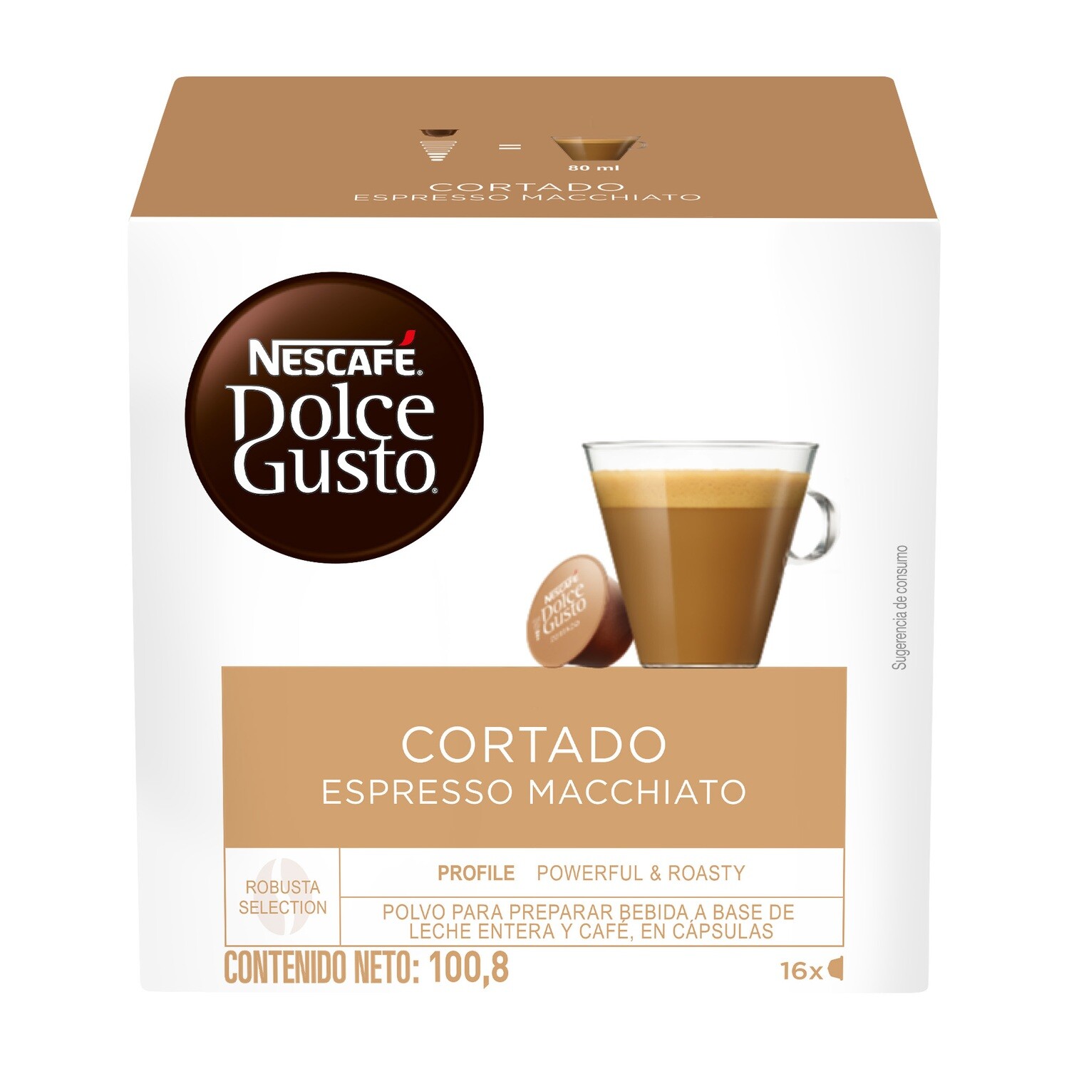 Dolce Gusto Cortado Espresso Macchiato / 3 unidades