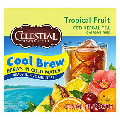 Celestial Seasonings Té Infusión Fria Tropical Fruit (Hierbas y Fruta exotica) Caja 40