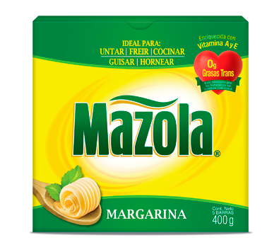 Margarina Mazola en barra 400 grm / 24 unidades