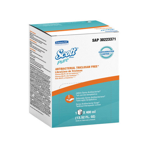Jabón Scott® Control™ Antibacterial Pure en Spray por 400ml