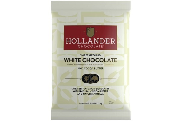 Base de chocolate blanco molido Hollander 2.5 lbs