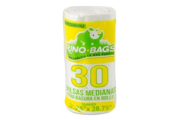 Bolsa BIO Rino Bag Mediana 21.25 x 28.75 / 30 unidades x 3 rollos