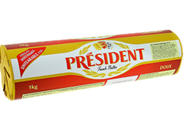 Mantequilla President sin sal 1kg