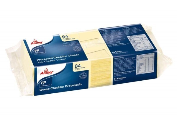 Anchor queso procesado blanco rodajas 1040 gr / 5 unidades