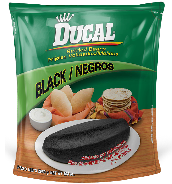 Frijoles Ducal Negros Doypack 104oz / 6 unidades
