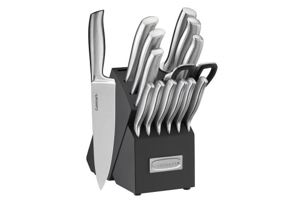 Set de cuchillos acero inox alemán en block  Cuisinart /15 piezas