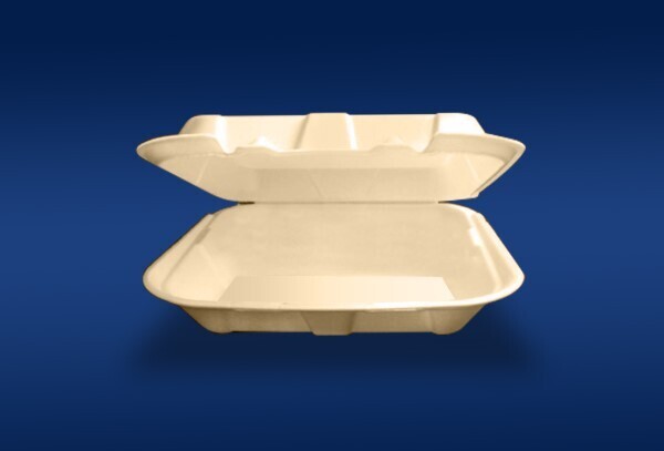 Bandeja foam biodegradable sin divisiones 7 x 7 / 200 unidades