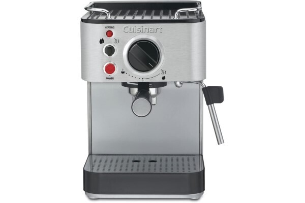 Cuisinart EM-100NP1 Máquina de café expreso de 1.66 cuartos de galón, acero inoxidable, manual