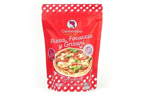 Harina sin Gluten para Pizza, Focaccia y Grissini 400 grm / 6 unidades