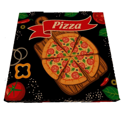 Cajas para pizza negras / 50 unidades
