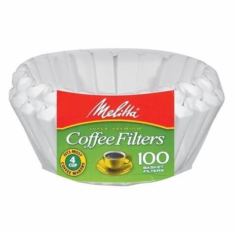 Filtro de café canasta Melitta 100 unidades / 6 paquetes