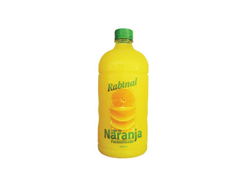 Jugo de naranja litro Rabinal / 12 unidades