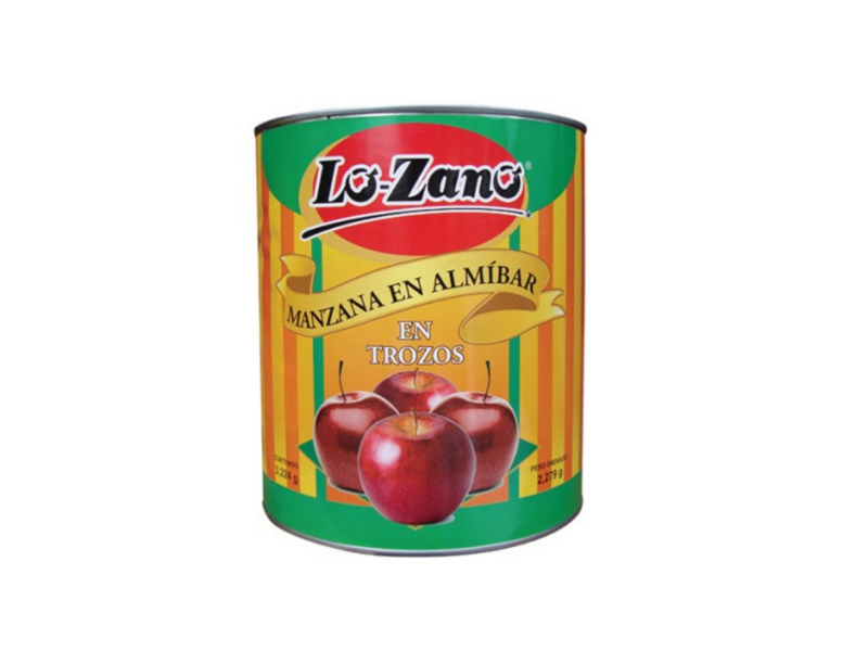 Manzana en almíbar 6.5 lb lozano / 2 unidades