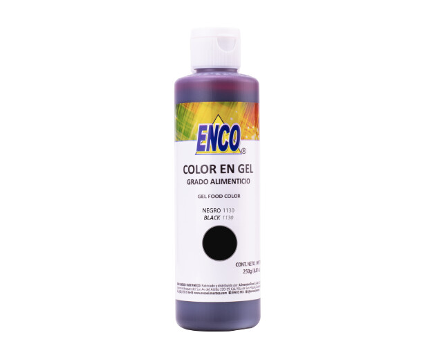 Colorante super negro en gel 250 ml Enco